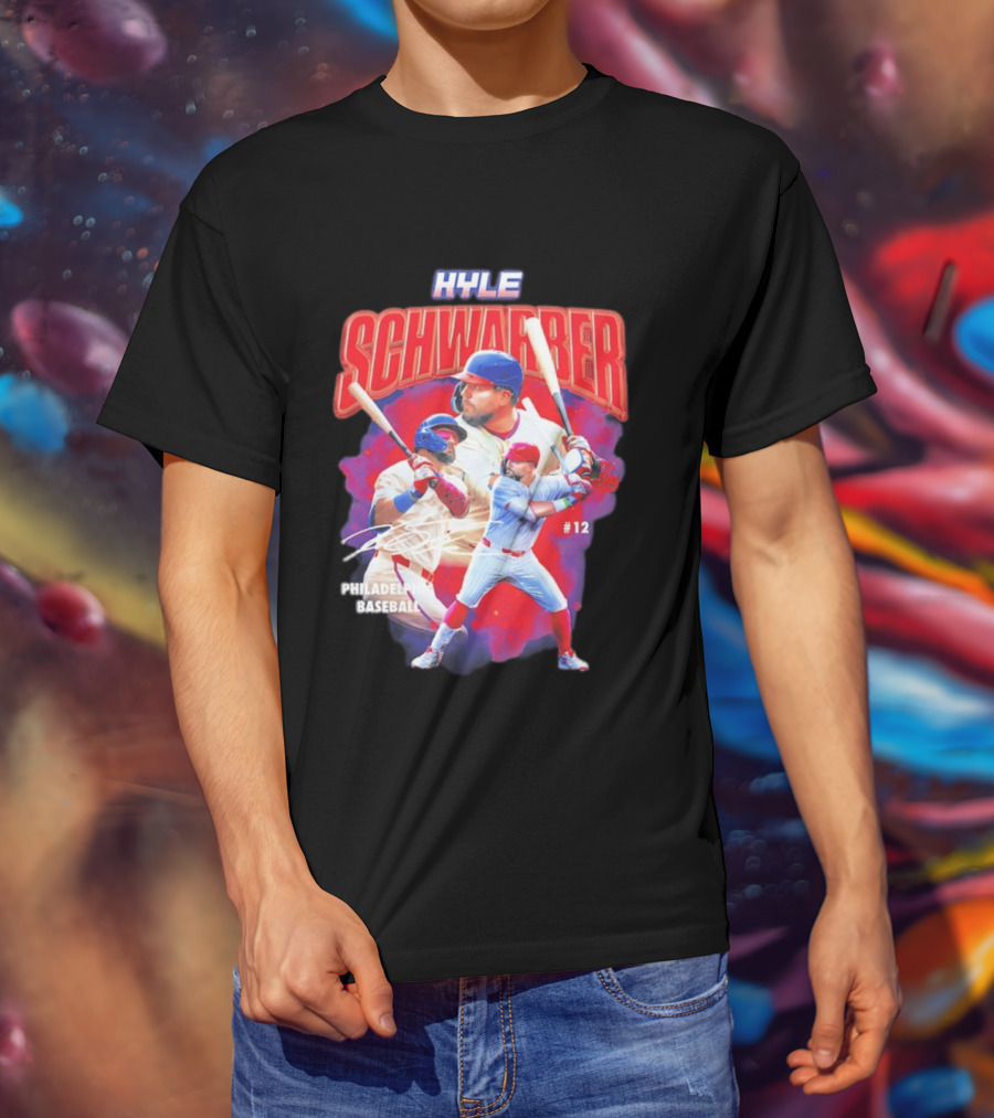 Kyle Schwarber Phillies Baseball #12 Collage 2026 T-Shirt