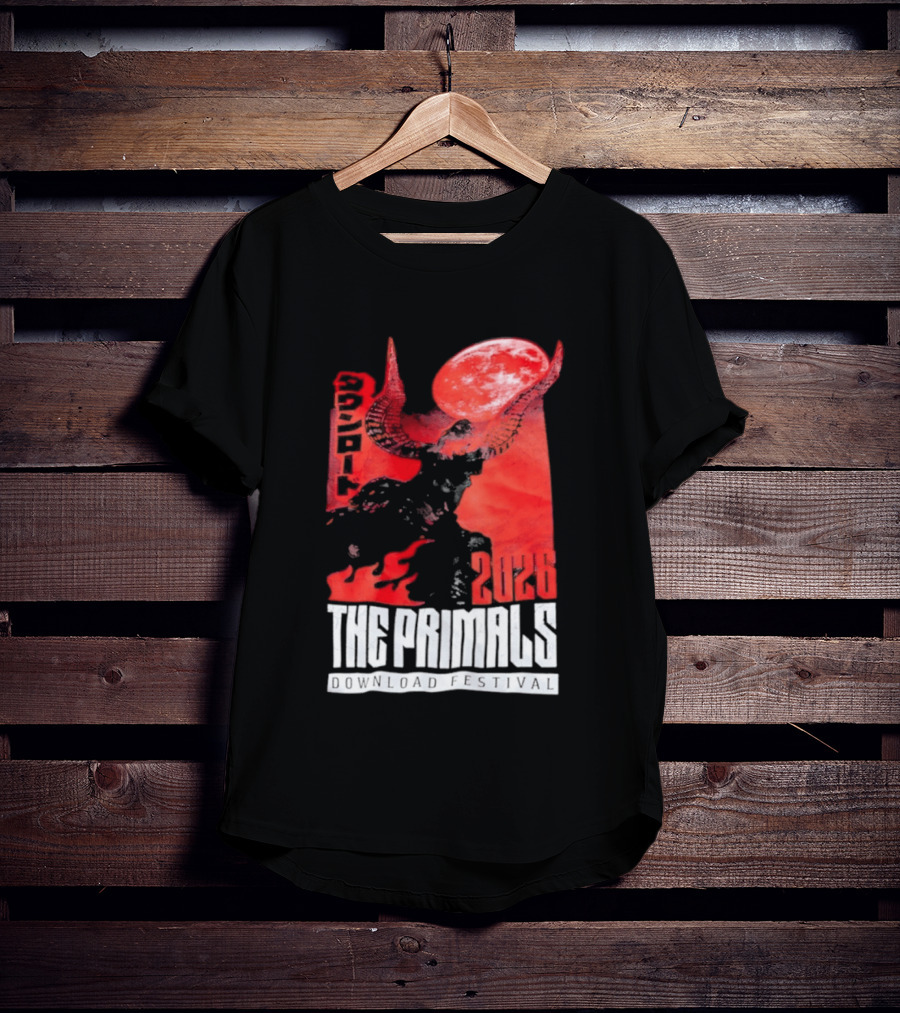 The Primals Download Festival 2026 Blood Moon 1312 Red Horns T-Shirt