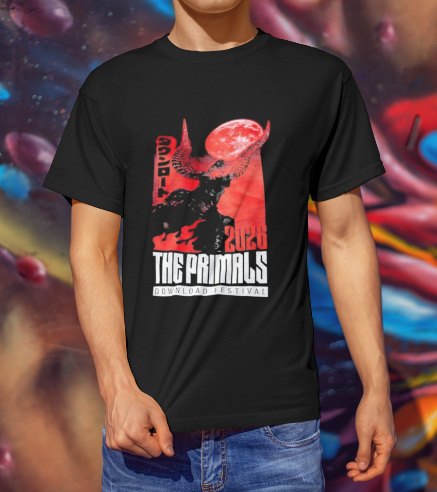 The Primals Download Festival 2026 Blood Moon 1312 Red Horns T-Shirt