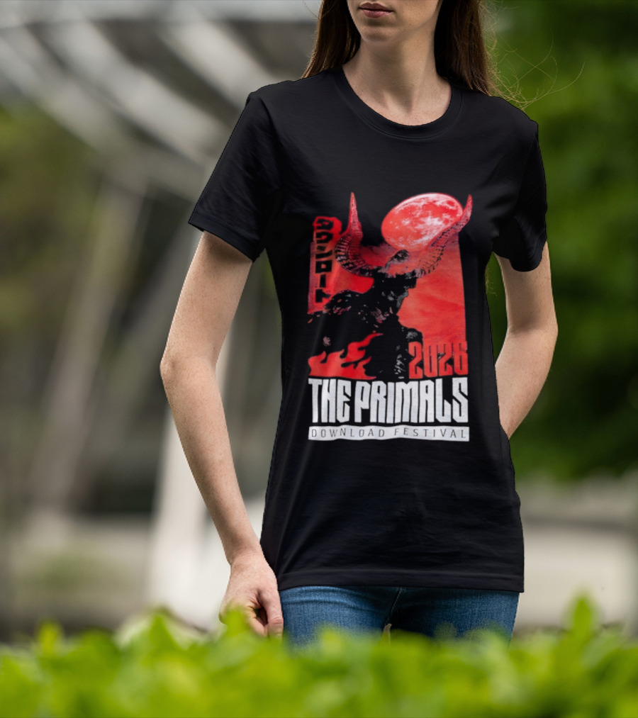 The Primals Download Festival 2026 Blood Moon 1312 Red Horns T-Shirt