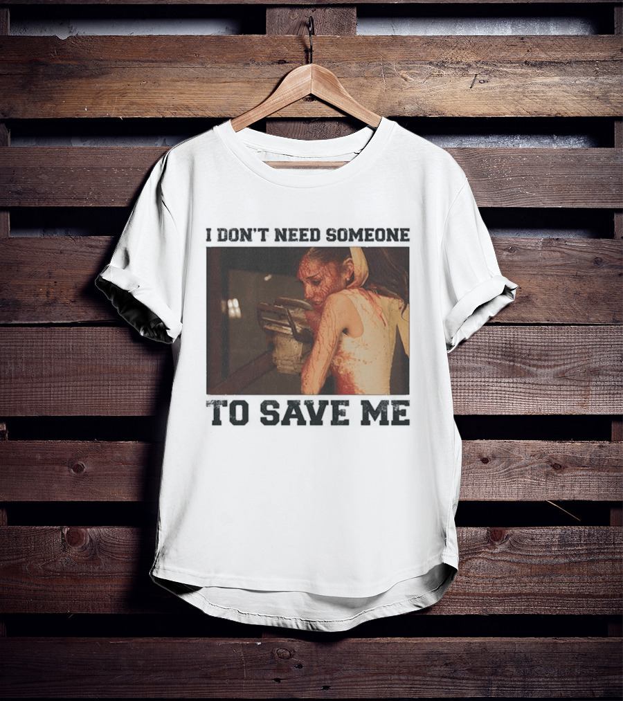 Ariana Grande I Don't Need Someone To Save Me White T-Shirt