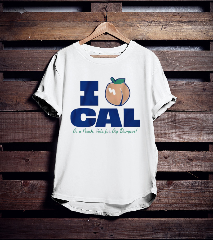 I Love Cal Peach Vote For Big Dumper Cal Raleigh T-Shirt