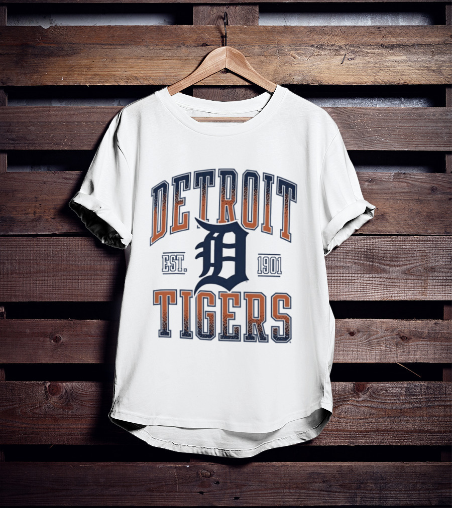 Detroit Tigers Est 1901 MLB Baseball T-Shirt
