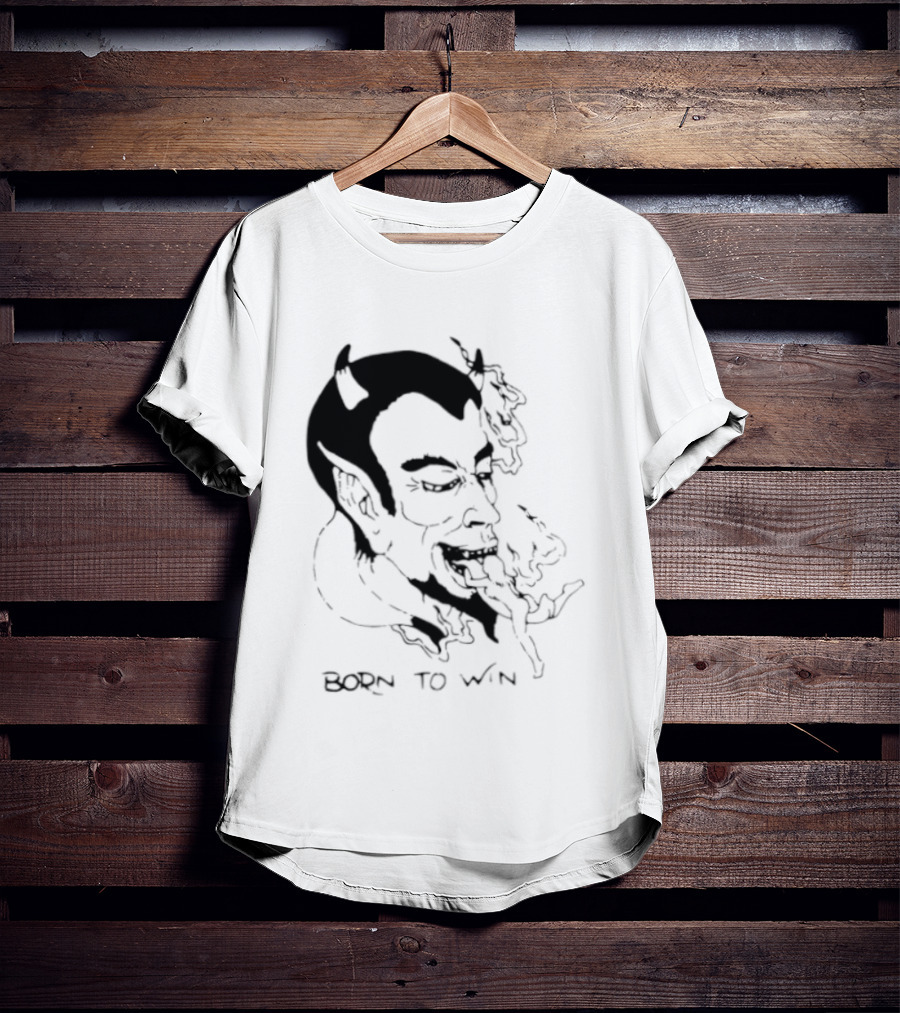 Devil Eating Person Born To Win T-Shirt