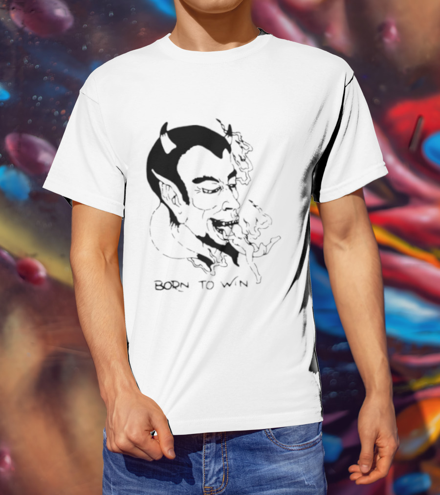 Devil Eating Person Born To Win T-Shirt