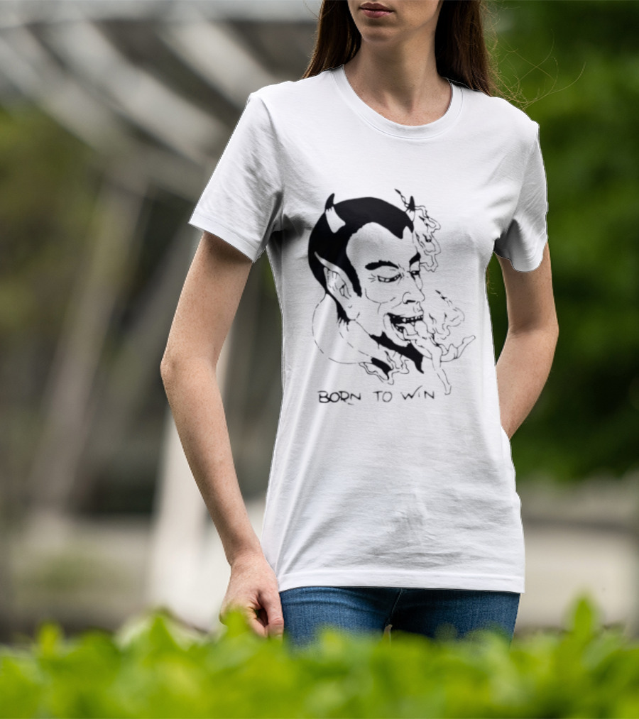 Devil Eating Person Born To Win T-Shirt