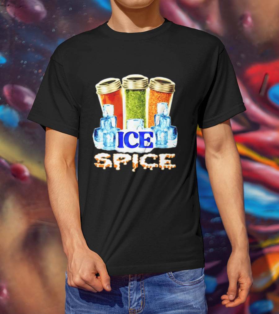 Ice Spice Iced Out Hip Hop Rap Music Funny Wordplay T-Shirt