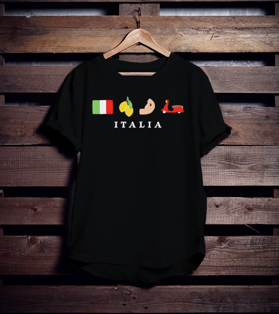 Italia Flag Lemons Bicep Vespa T-Shirt
