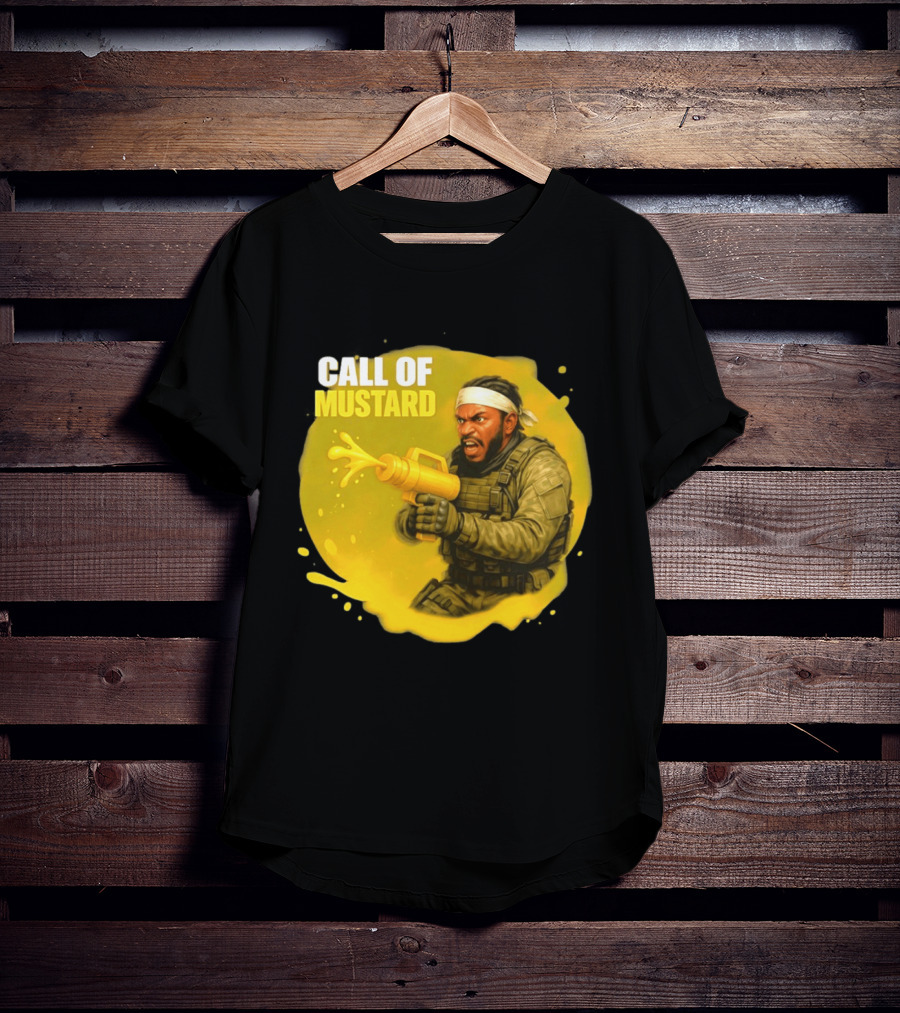 Call Of Mustard Diddy Funny Parody Combat Splash T-Shirt