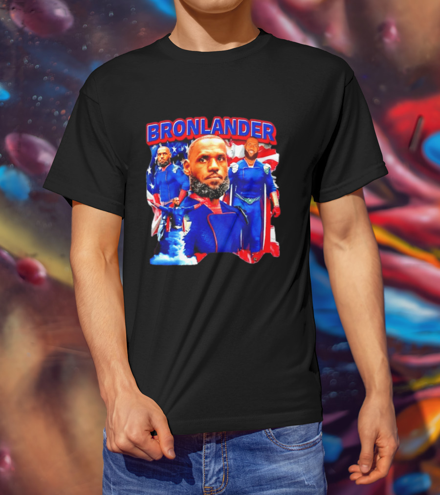 LeBron James Bronlander Basketball Superhero Fusion T-Shirt