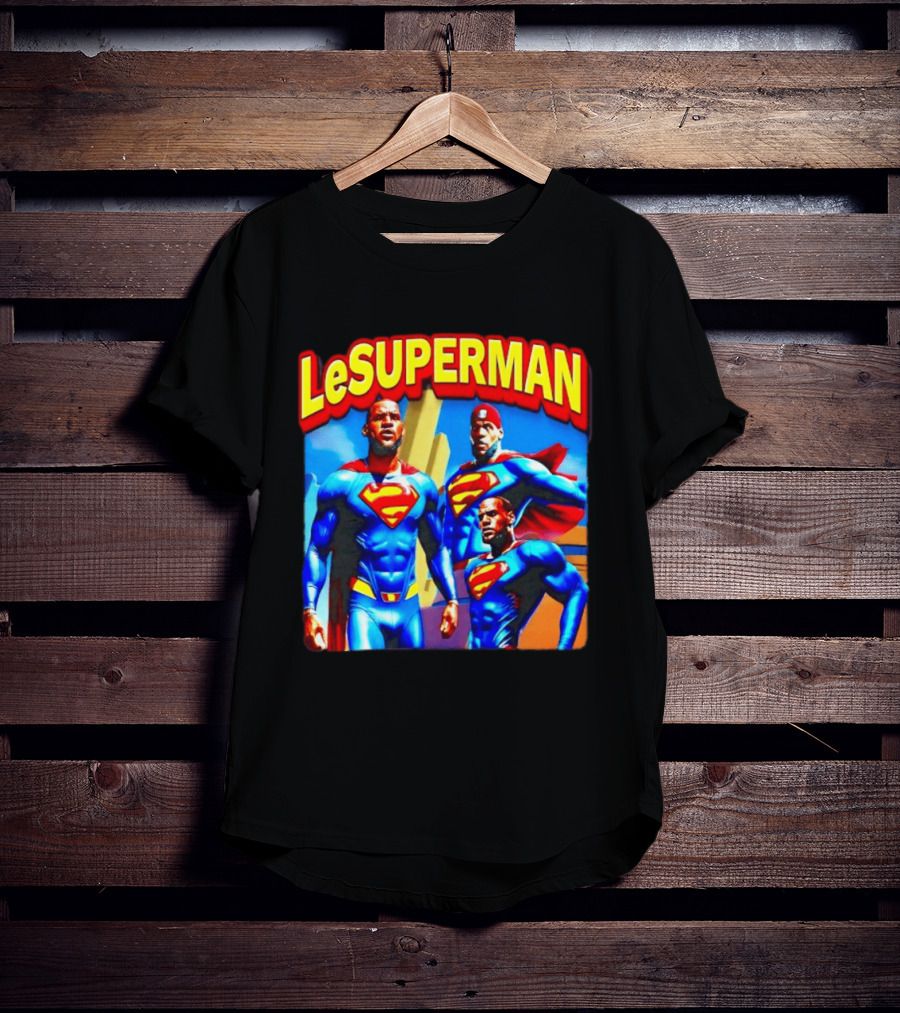LeBron James LeSuperman Philadelphia 76ers Superhero T-Shirt