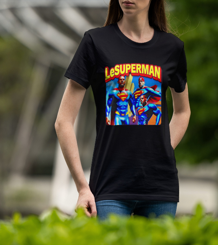LeBron James LeSuperman Philadelphia 76ers Superhero T-Shirt