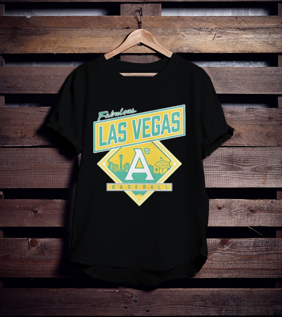 Fabulous Las Vegas A's Baseball 2026 Skyline T-Shirt