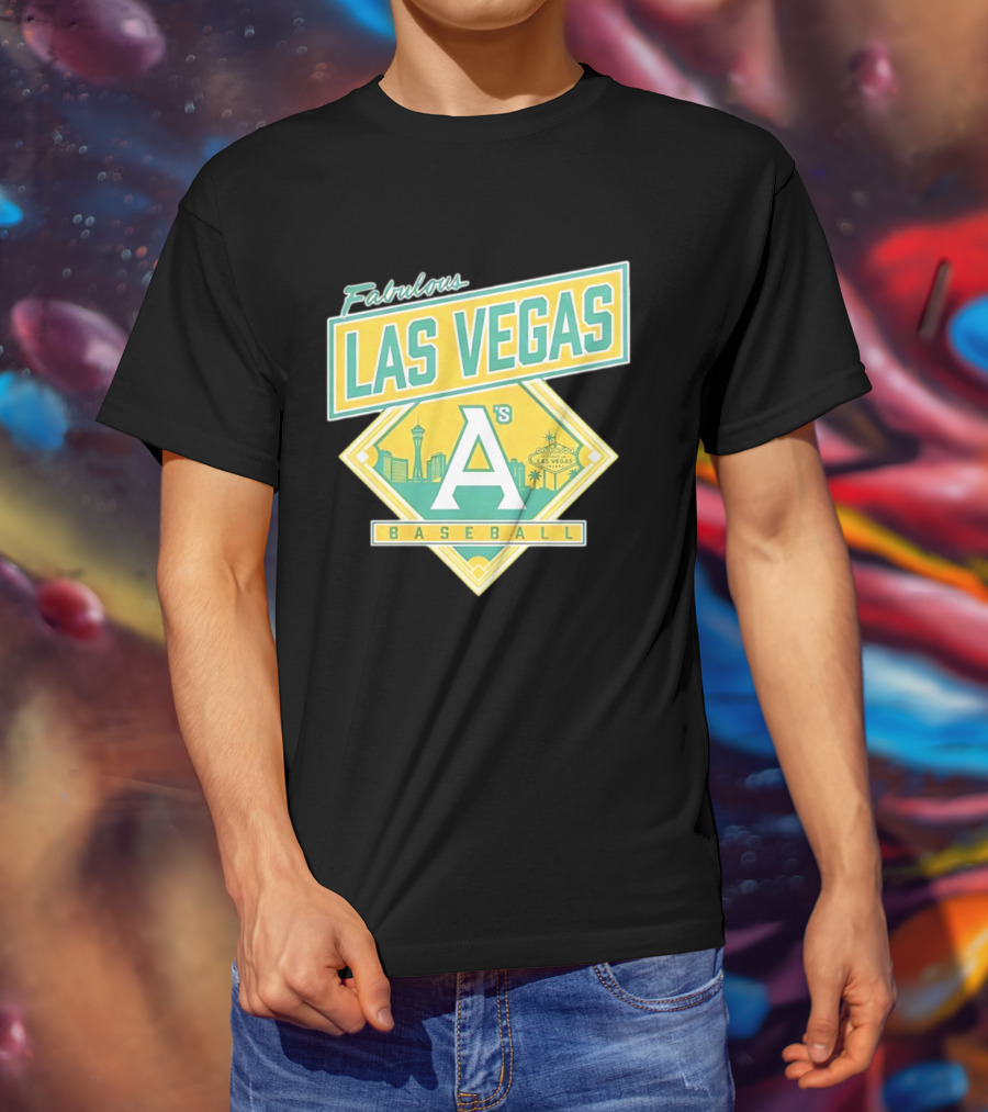 Fabulous Las Vegas A's Baseball 2026 Skyline T-Shirt