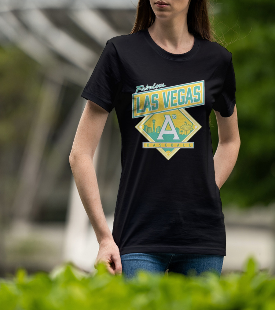 Fabulous Las Vegas A's Baseball 2026 Skyline T-Shirt