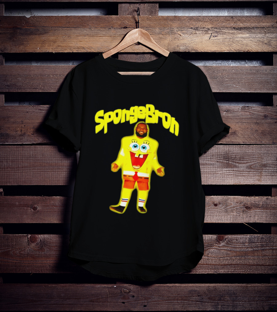 SpongeBron LeBron James Los Angeles Lakers T-Shirt