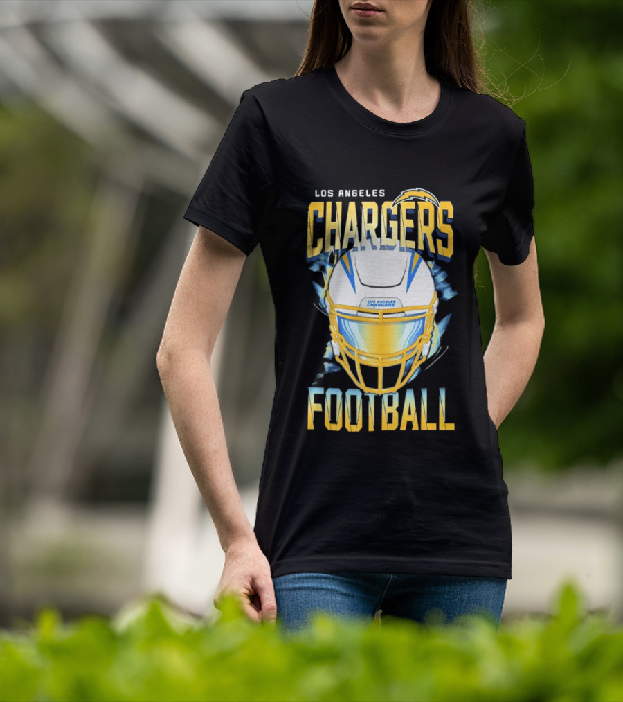 Los Angeles Chargers Football Helmet 2026 Season Team Spirit T-Shirt