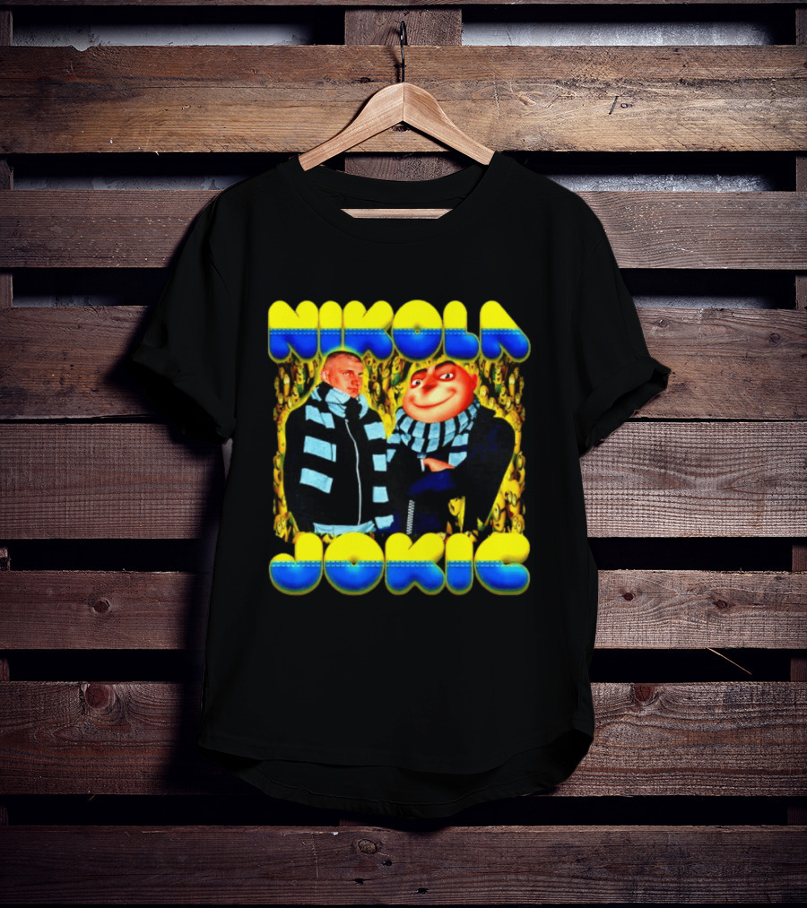 Nikola Jokic Denver Nuggets Gru Minions Scarf T-Shirt