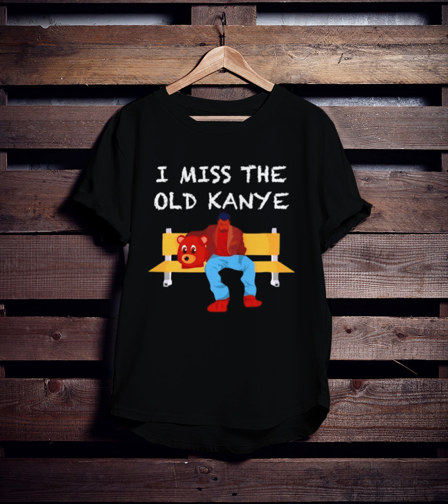 I Miss The Old Kanye Bear College Dropout Bench Scene T-Shirt