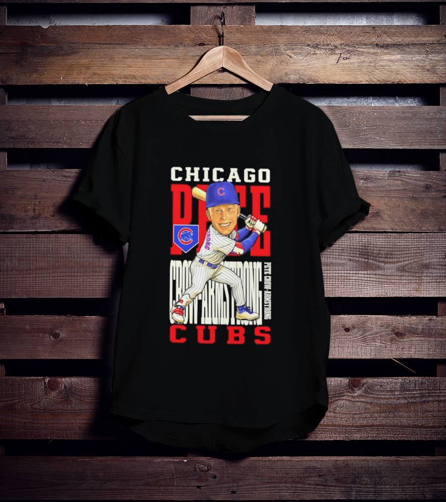 Chicago Pete Cubs Baseball Caricature Clash T-Shirt