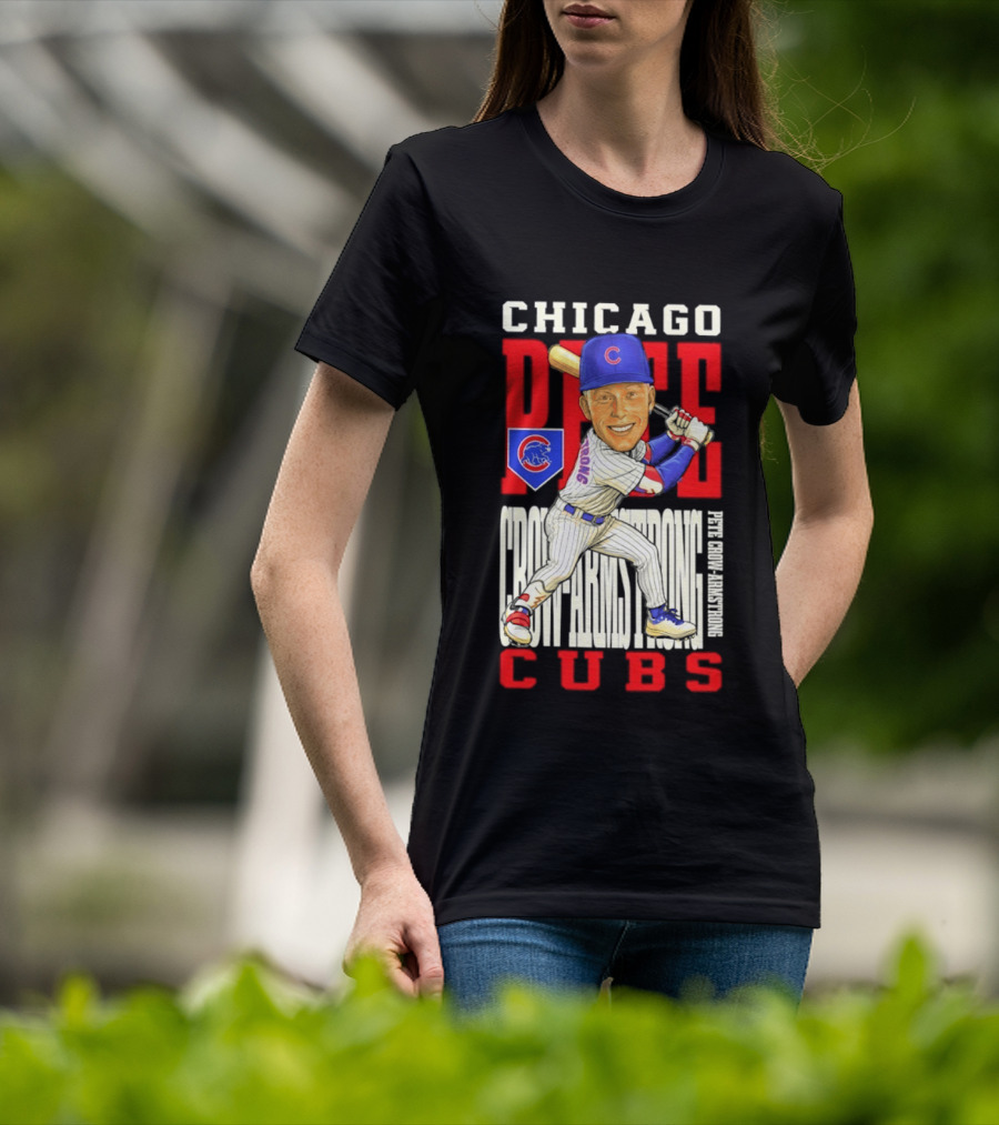 Chicago Pete Cubs Baseball Caricature Clash T-Shirt