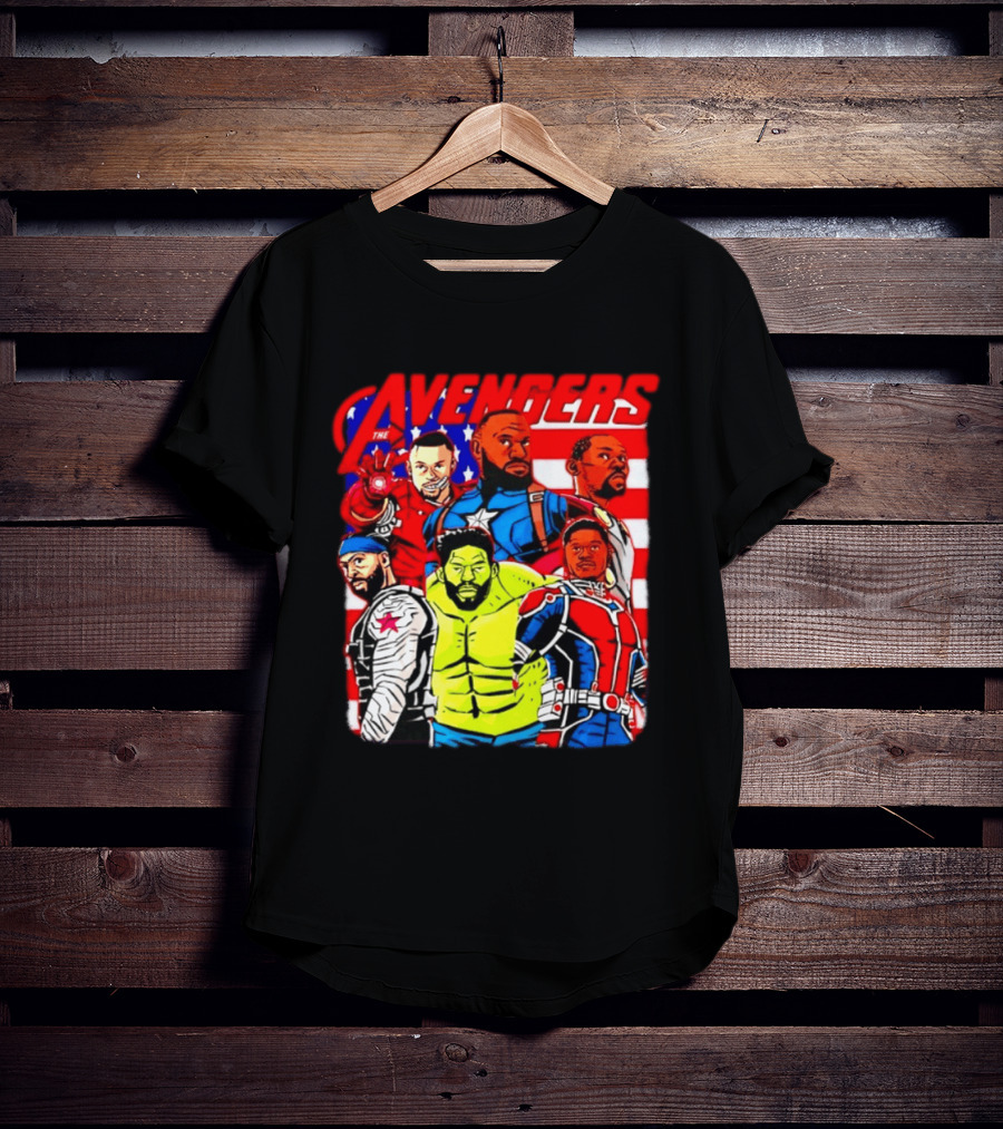 Avengers Basketball Superstars LeBron James Stephen Curry Kevin Durant Anthony Davis Hulk Ant Man T-Shirt