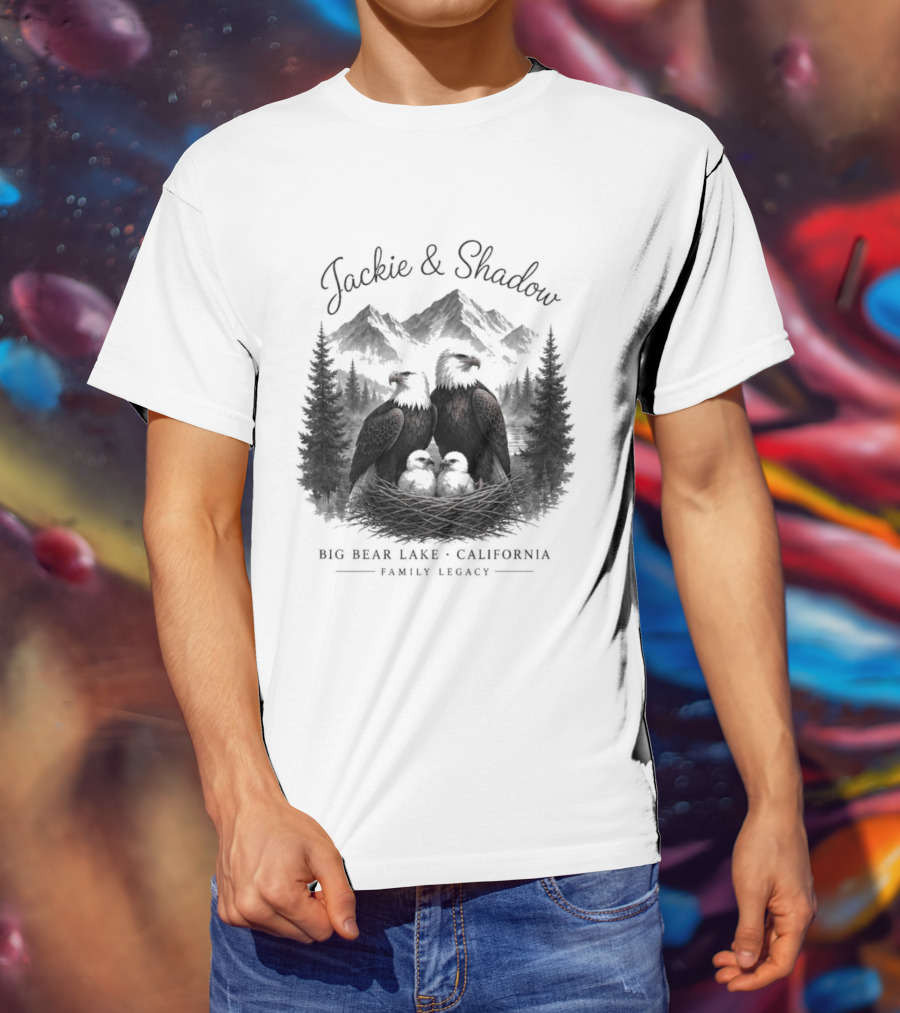 Jackie And Shadow Bald Eagles Big Bear Lake California Family Legacy T-Shirt