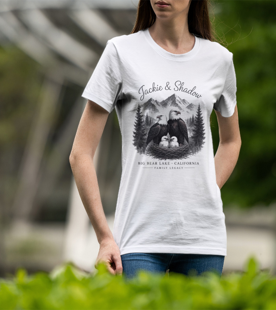 Jackie And Shadow Bald Eagles Big Bear Lake California Family Legacy T-Shirt