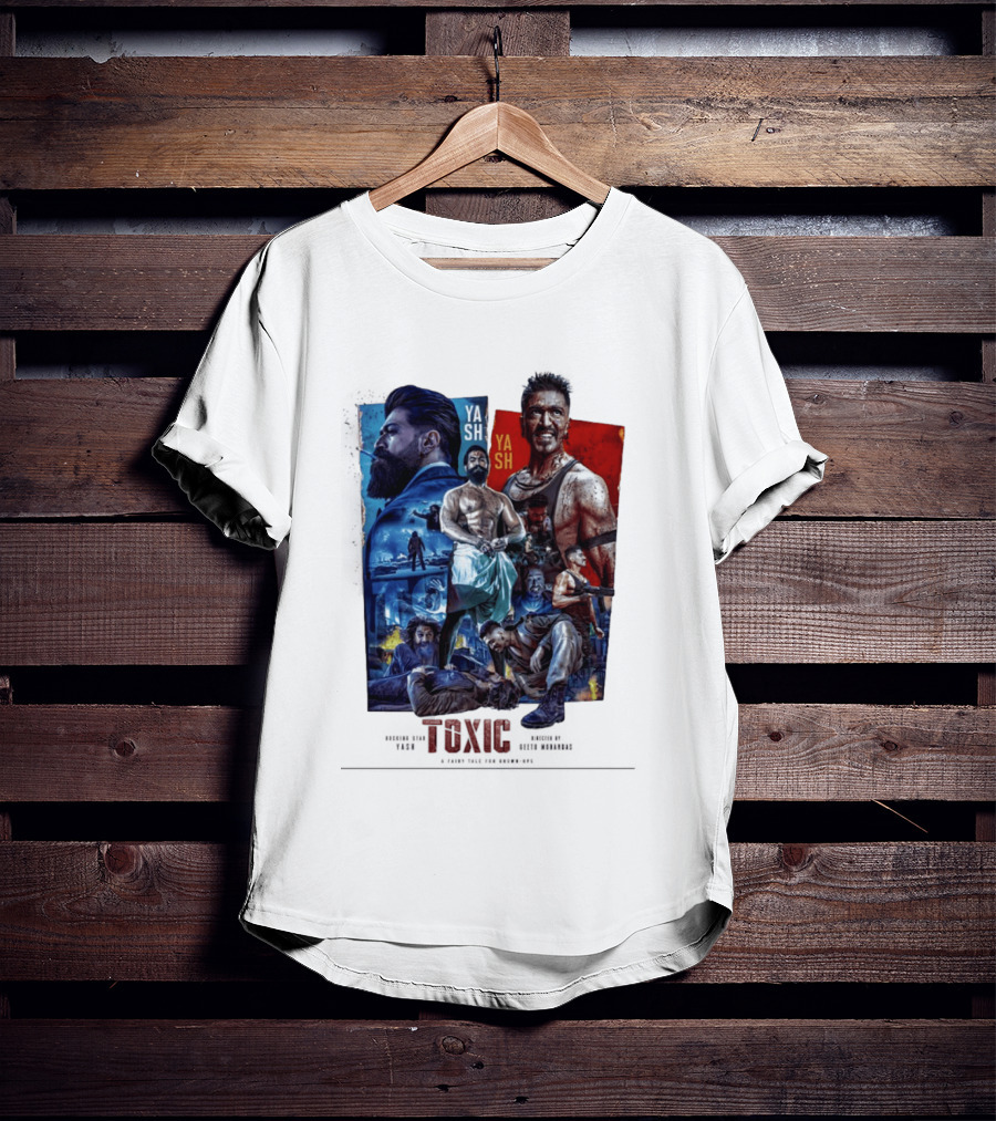 Yash Toxic A Fairy Tale For Grown Ups Rugged Warrior Action Adventure T-Shirt