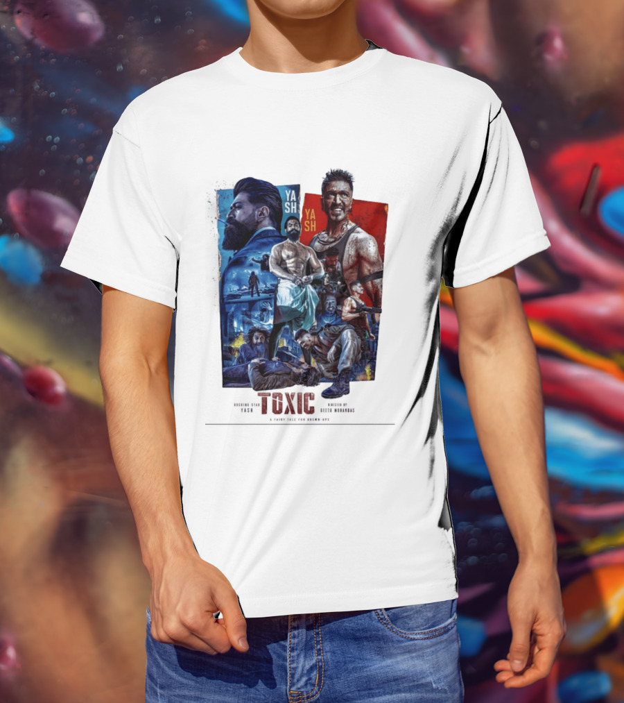 Yash Toxic A Fairy Tale For Grown Ups Rugged Warrior Action Adventure T-Shirt