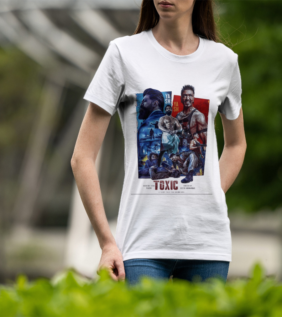 Yash Toxic A Fairy Tale For Grown Ups Rugged Warrior Action Adventure T-Shirt