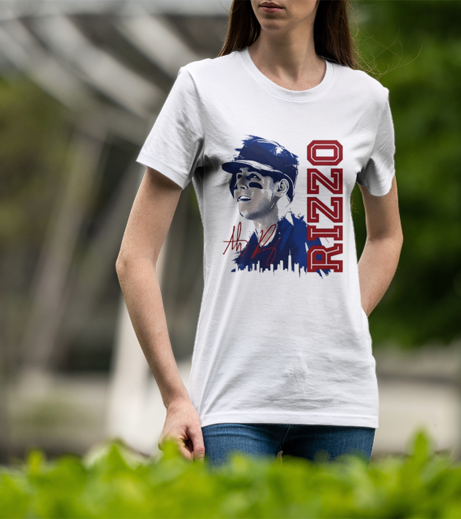 Anthony Rizzo Cubs Splatter Illustration Rizzo T-Shirt