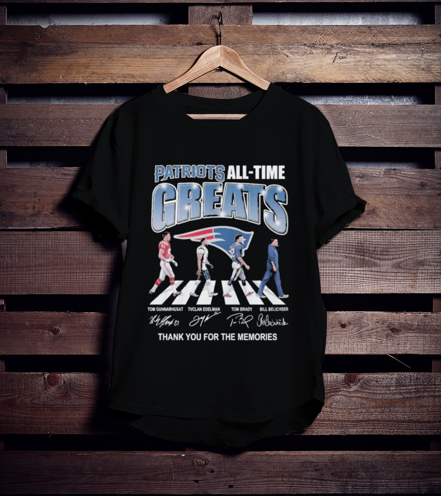 Patriots All Time Greats Thank You For The Memories T-Shirt