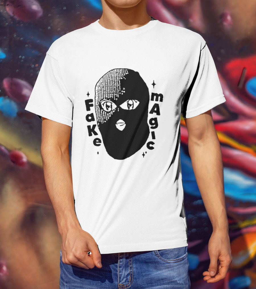 Fake Magic Anime Eyes Balaclava Ski Mask T-Shirt