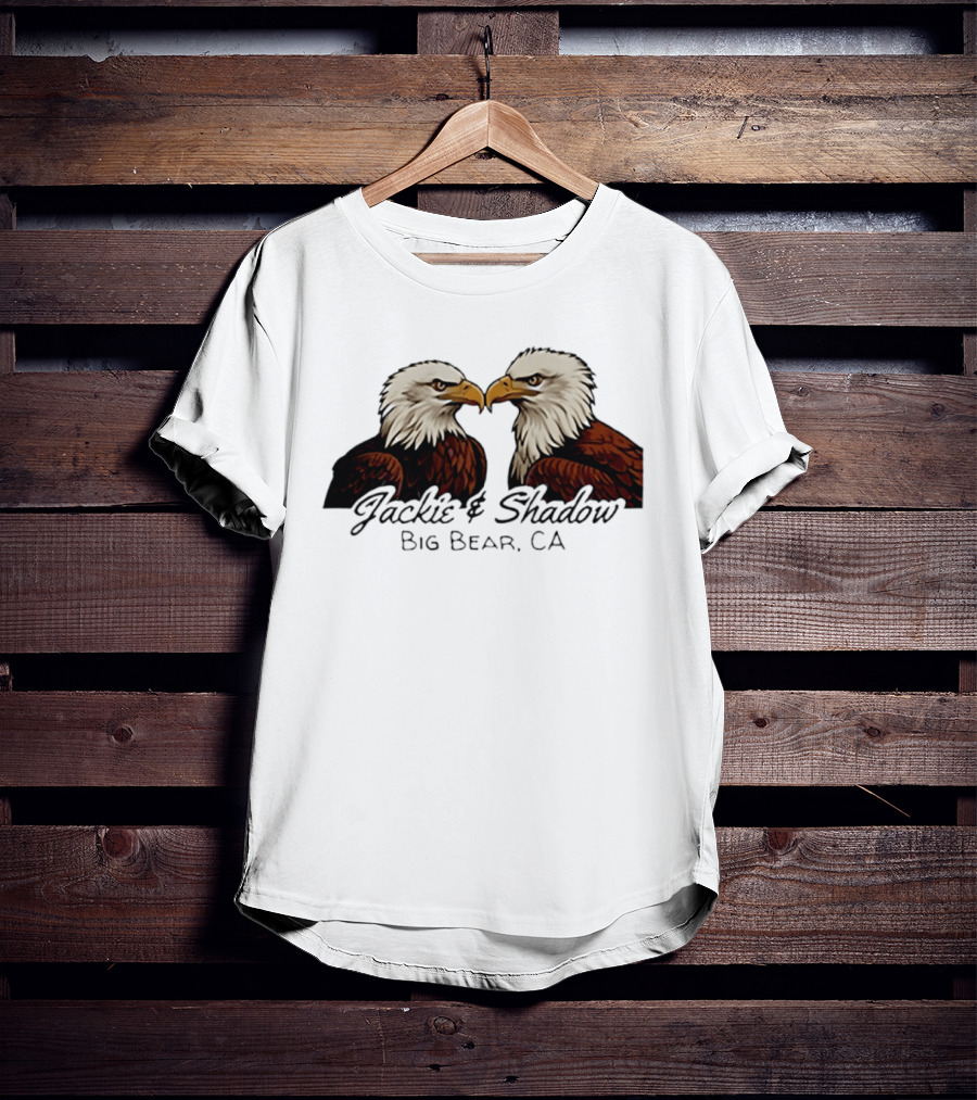 Jackie And Shadow Bald Eagles Big Bear CA Wildlife Pair T-Shirt