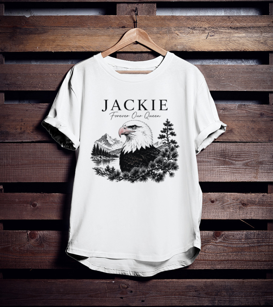 Jackie Forever Our Queen Eagle Mountain Landscape T-Shirt