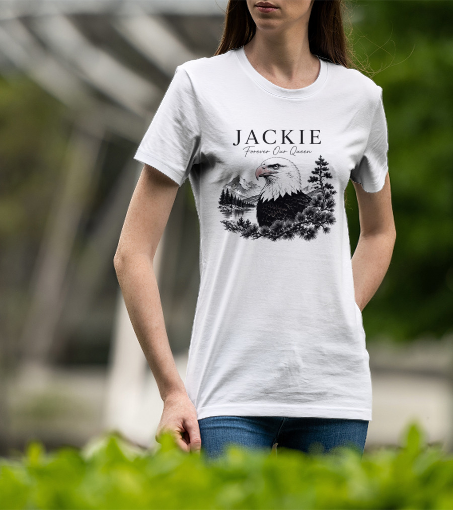 Jackie Forever Our Queen Eagle Mountain Landscape T-Shirt