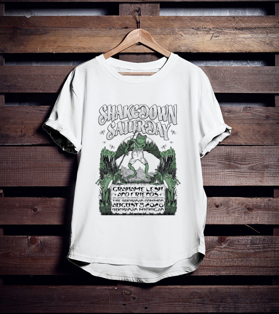Shakedown Saturday Grahame Lesh And Friends Live Buchanan Michigan August 8 2026 Festival Vibe T-Shirt