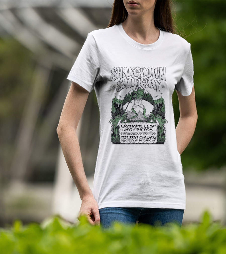 Shakedown Saturday Grahame Lesh And Friends Live Buchanan Michigan August 8 2026 Festival Vibe T-Shirt