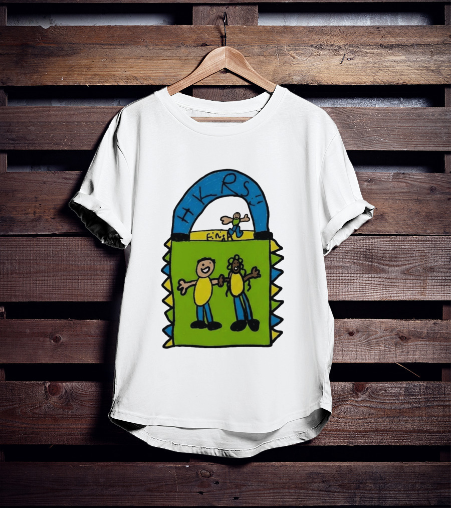 HKRS Kanick Healthy Running Series Fun Finish Line Kids Drawing T-Shirt