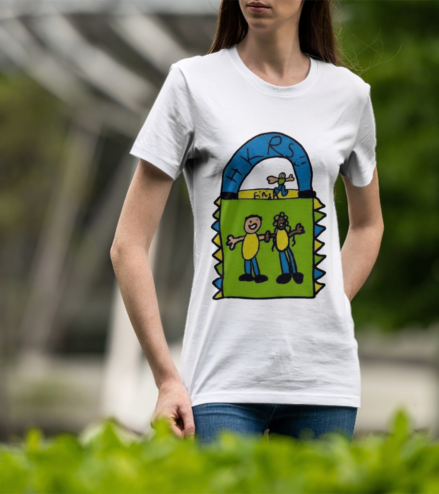 HKRS Kanick Healthy Running Series Fun Finish Line Kids Drawing T-Shirt