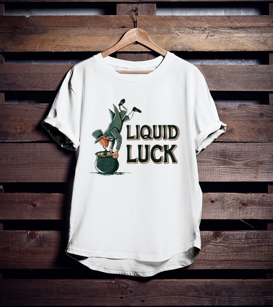 Liquid Luck Pot Of Gold St. Patrick's Day Leprechaun T-Shirt