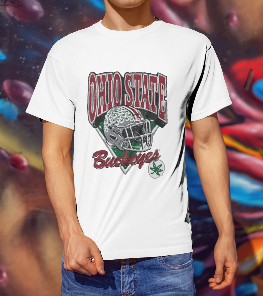 Ohio State Buckeyes Helmet Football Pride T-Shirt