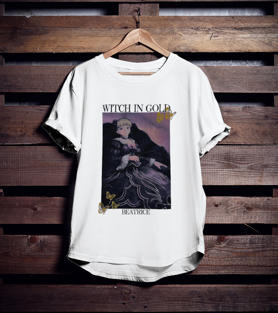 Witch In Gold Beatrice Butterflies Umineko When They Cry T-Shirt