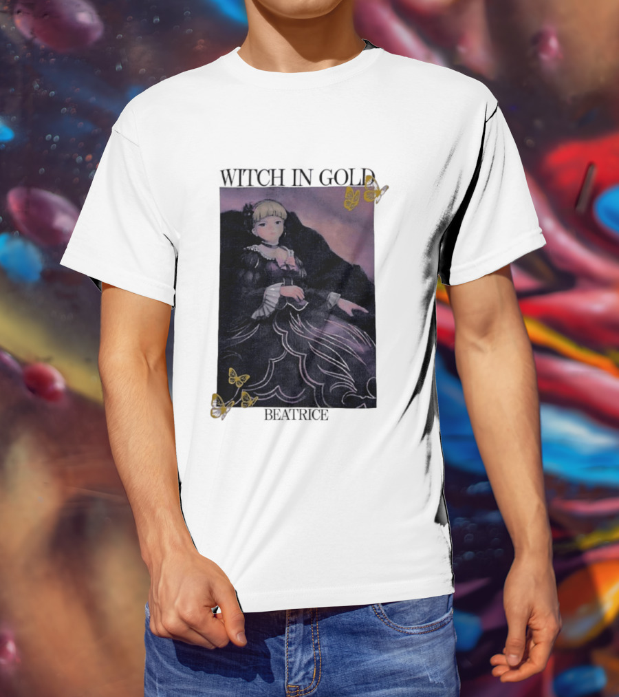 Witch In Gold Beatrice Butterflies Umineko When They Cry T-Shirt