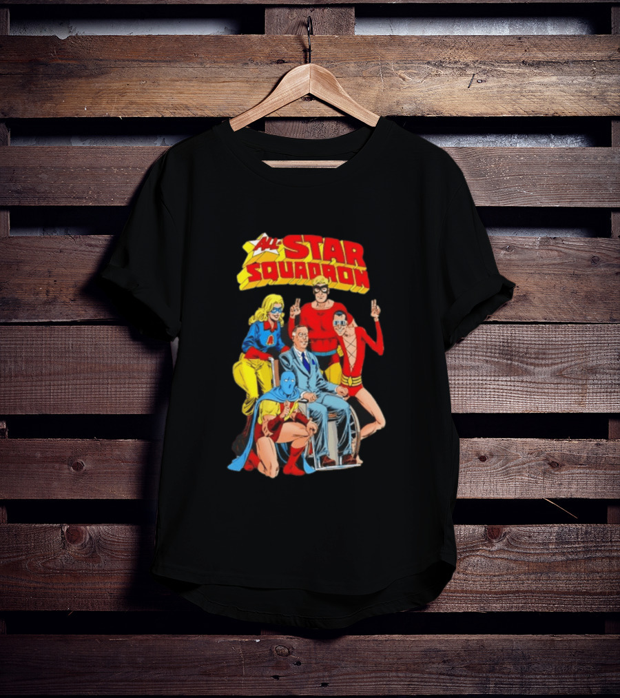 All Star Squadron DC Comics Superhero Team Cover T-Shirt
