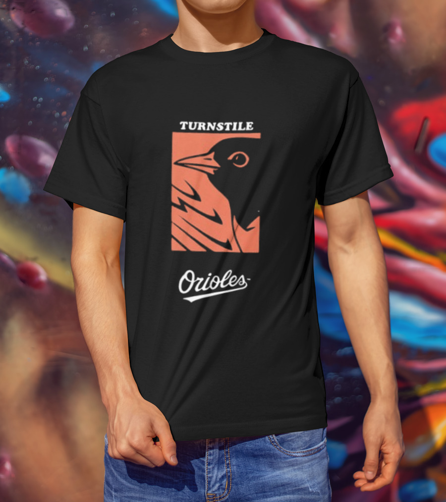 Baltimore Orioles Turnstile 2026 These Birds Not Meant To Fly Alone Two Sided T-Shirt