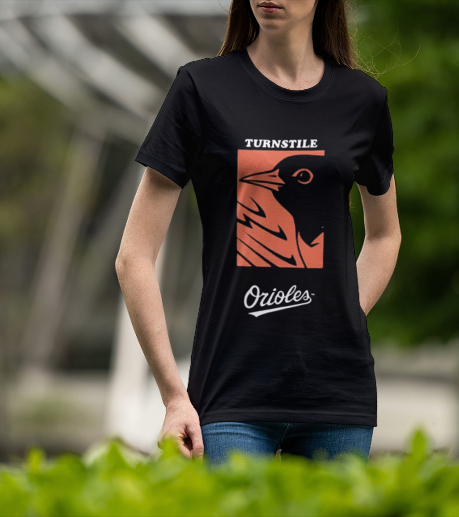 Baltimore Orioles Turnstile 2026 These Birds Not Meant To Fly Alone Two Sided T-Shirt