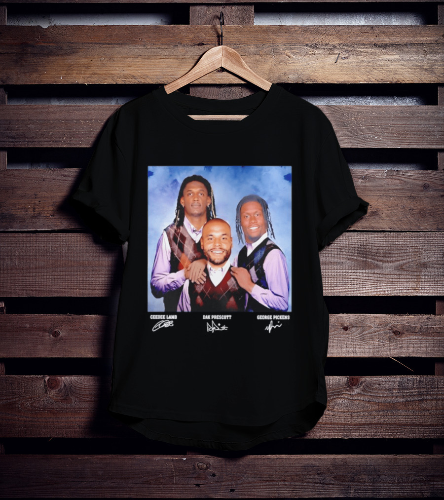 CeeDee Lamb Dak Prescott George Pickens Dallas Cowboys Pittsburgh Steelers Step Brothers T-Shirt