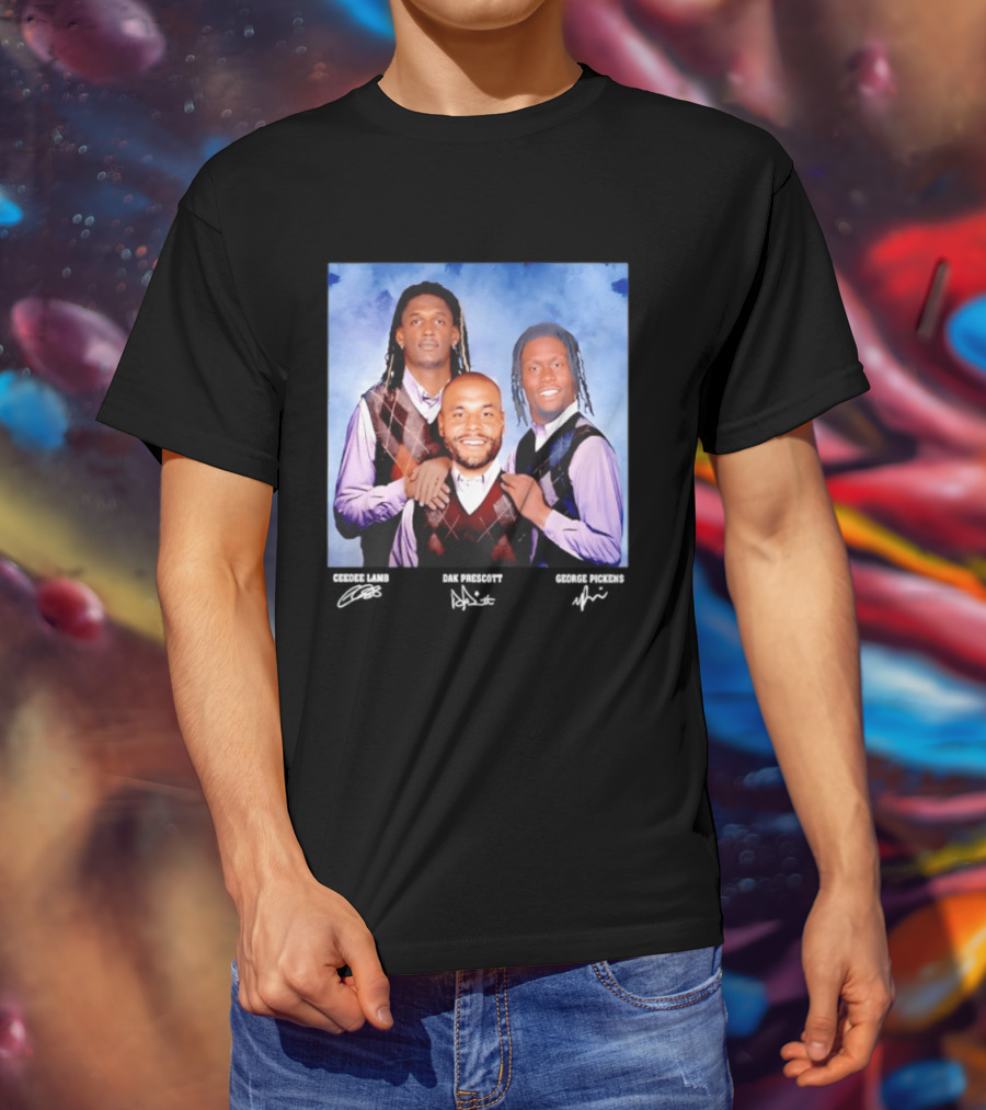CeeDee Lamb Dak Prescott George Pickens Dallas Cowboys Pittsburgh Steelers Step Brothers T-Shirt